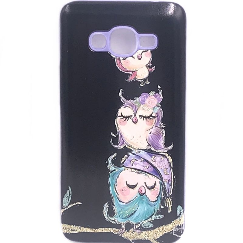 Capa Anti Impacto Corujas para Samsung Galaxy J2 Prime