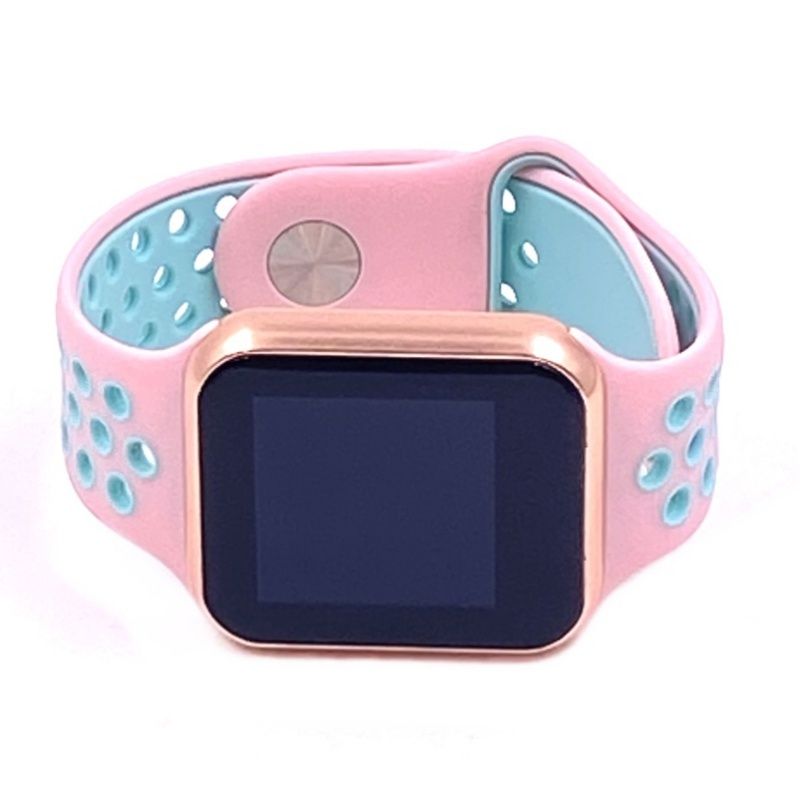 SmartWatch F8 - Pulseira Relógio Inteligente - Rosa e Azul