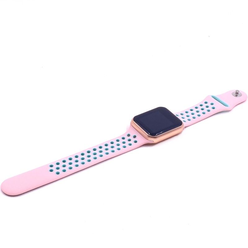 SmartWatch F8 - Pulseira Relógio Inteligente - Rosa e Azul