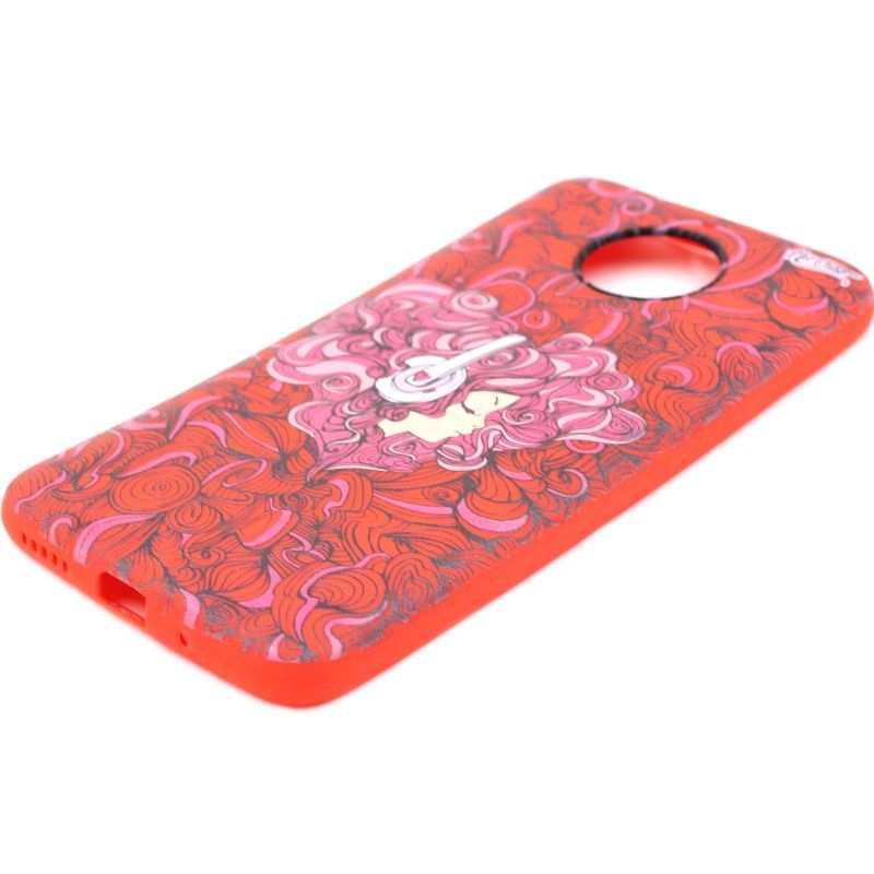 Capa Netcase Borracha para Motorola Moto G5S Plus - Girl DJ Vermelho