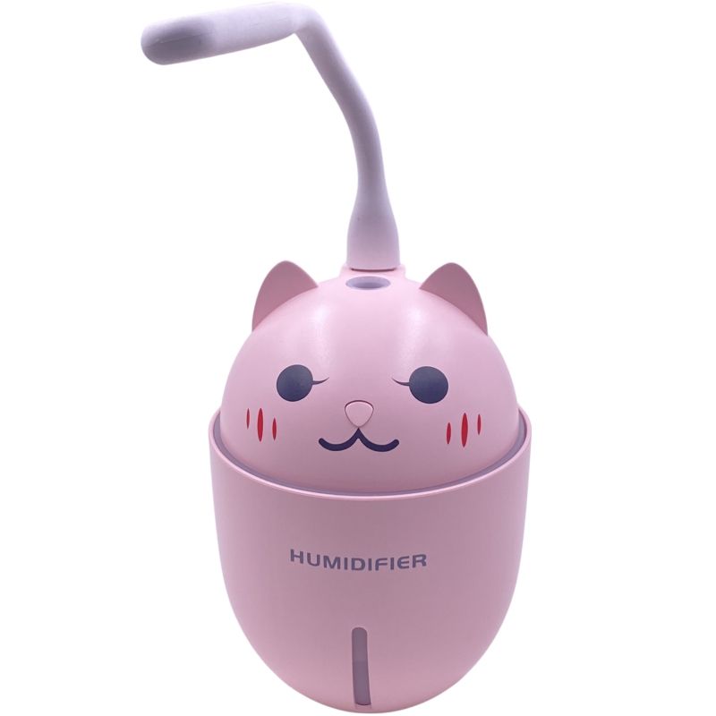 Umidificador e Aromatizador Usb Led/Ventilador - Adorable Pet Air Jiaxi - Rosa
