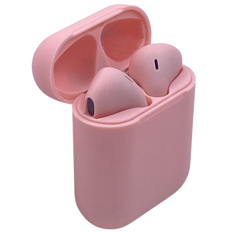 Fone de Ouvido Stereo sem Fio Bluetooth InPods 12 - Rosa