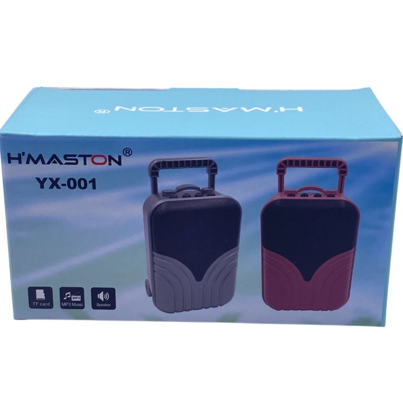 Caixa de Som Portátil Bluetooth Bag H'Maston YX-001 - Azul