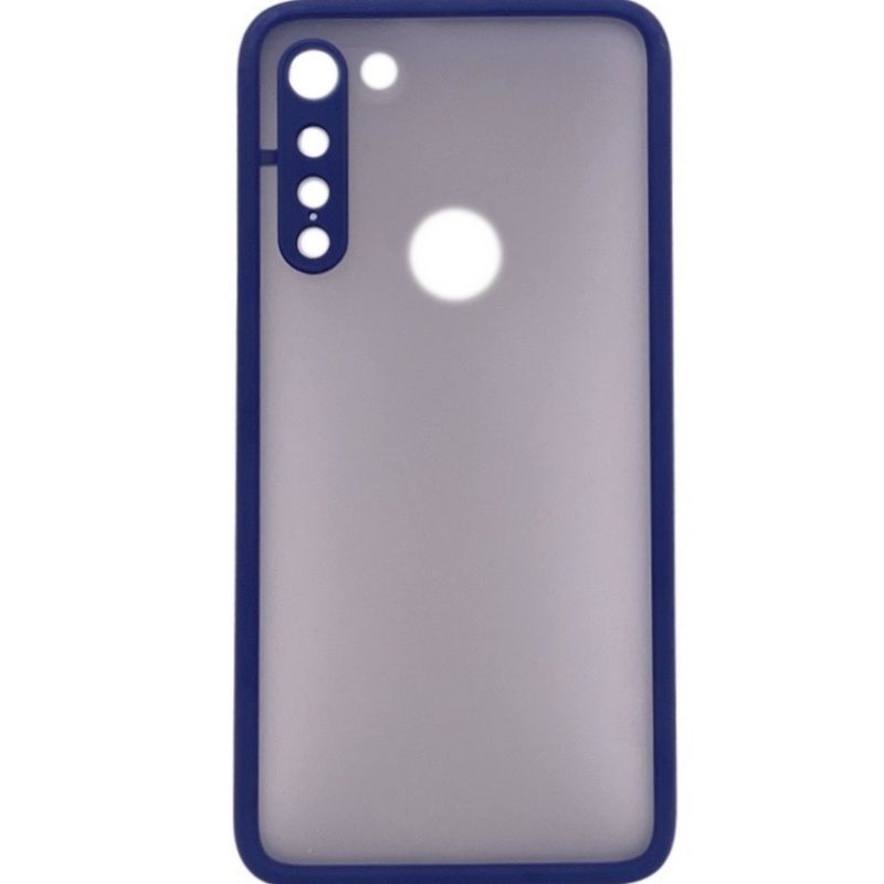 Capa Dark Fosca - Azul Marinho c/ Verde p/ Moto G8 Power