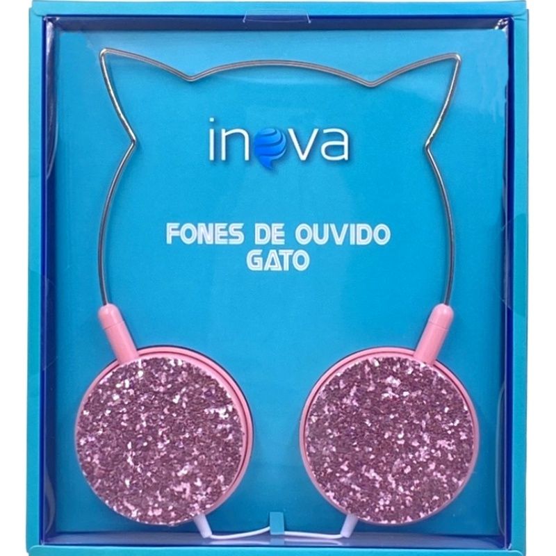 Fone de Ouvido - Headphone Inova Fon-7432 - Rosa