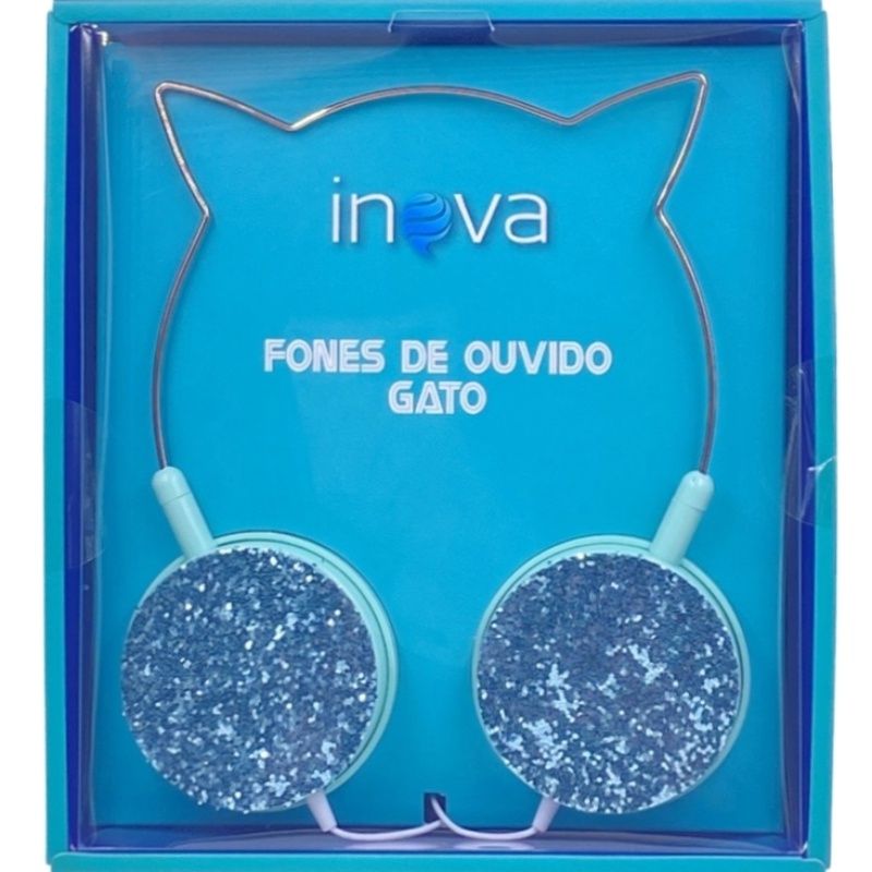 Fone de Ouvido - Headphone Inova Fon-7432 - Azul