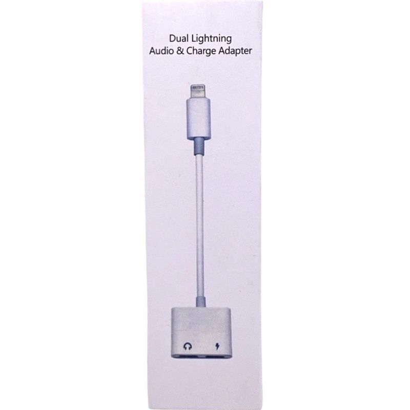 Adaptador p/ IPhone Lightning Audio + Carregador - 1° Linha