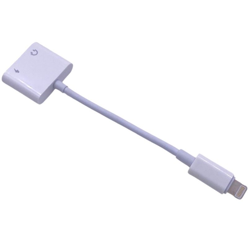 Adaptador p/ IPhone Lightning Audio + Carregador - 1° Linha