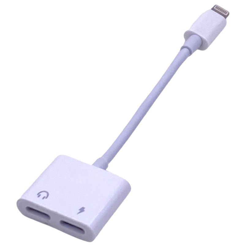 Adaptador p/ IPhone Lightning Audio + Carregador - 1° Linha