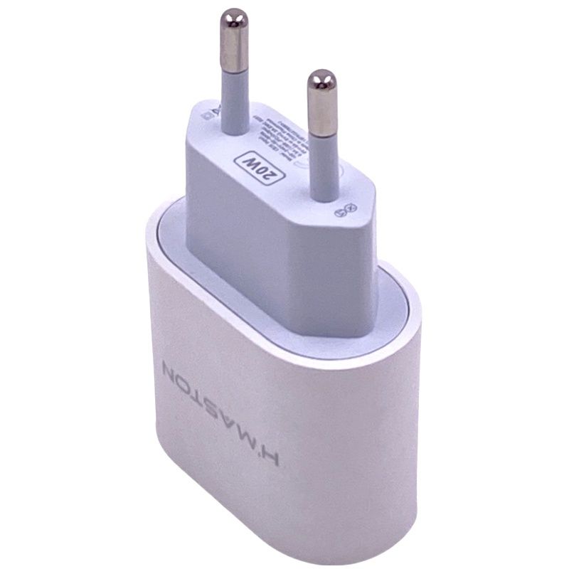 Carregador de Parede Usb-C 20W p/ IPhone/IPad H'Maston CB-16 - 1° Linha