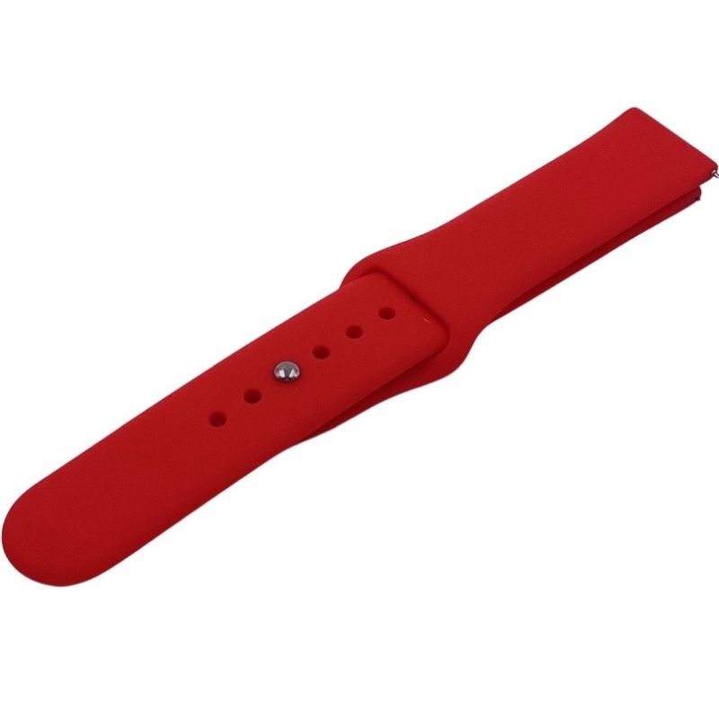 Pulseira Silicone Esportiva 20mm - Vermelho