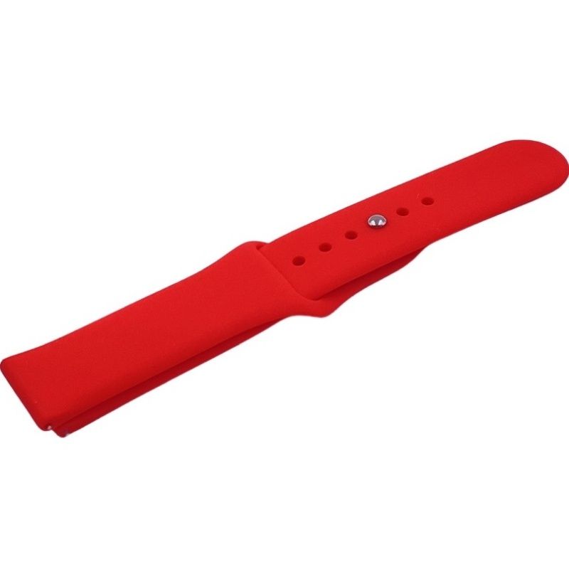 Pulseira Silicone Esportiva 20mm - Vermelho