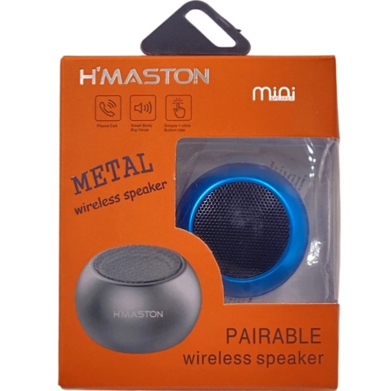 Mini Caixa de Som Portátil Bluetooth H'Maston M003 - Azul Royal