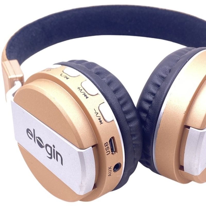 Fone de Ouvido Bluetooth Elogin EG-AZ003 - Dourado