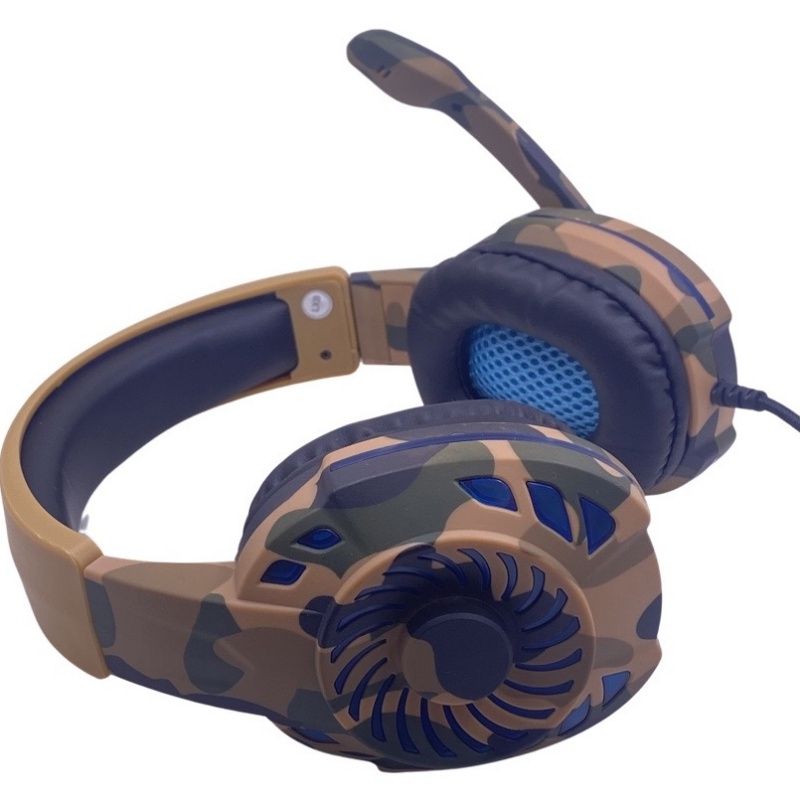 Fone de Ouvido - Gaming Headset Komc G305 - Camuflada Marrom