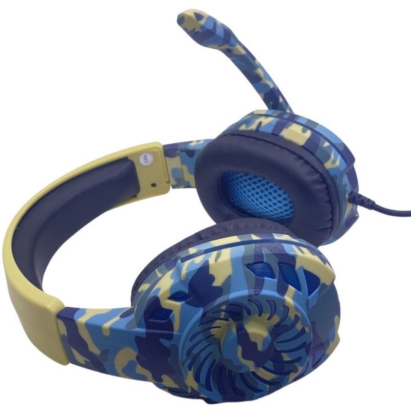 Fone de Ouvido - Gaming Headset Komc G305 - Camuflada Azul