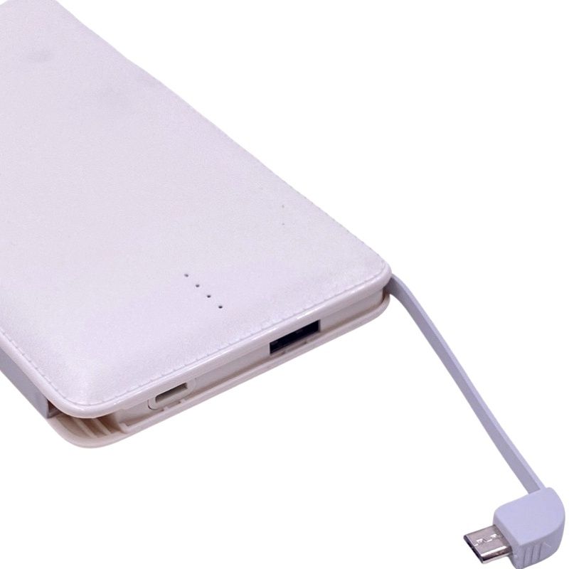 Bateria Extra Portátil Universal Power Bank HRebos Alpha.X E13 Usb - 13000mAh - Branco