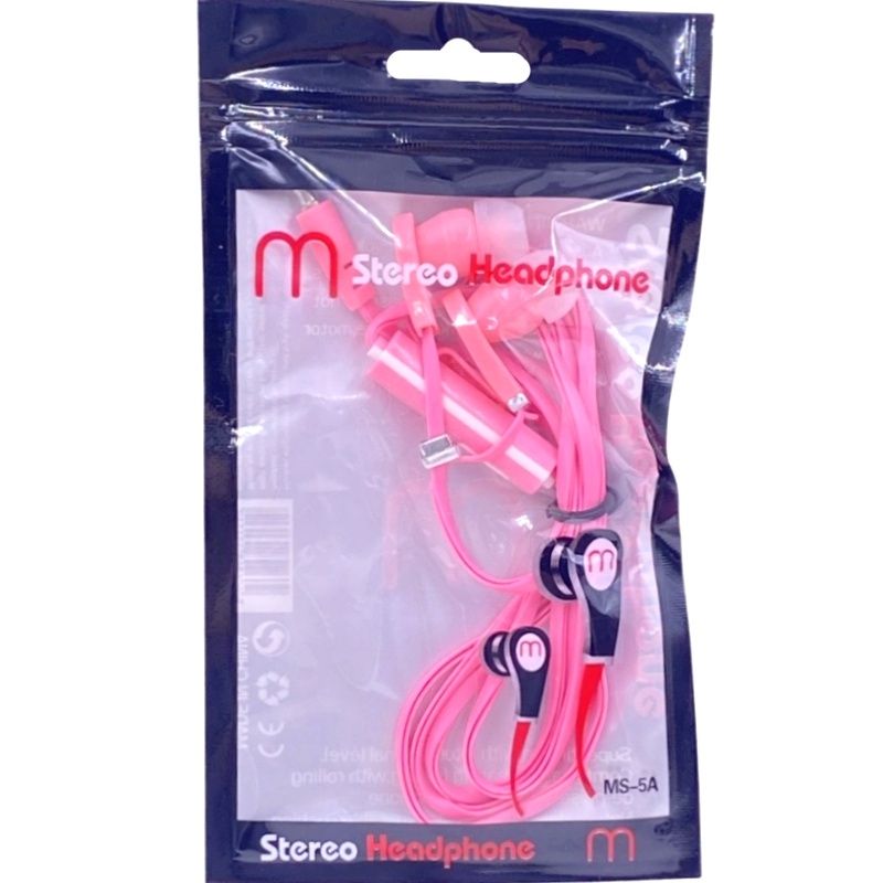 Fone de Ouvido MS-5A - Rosa