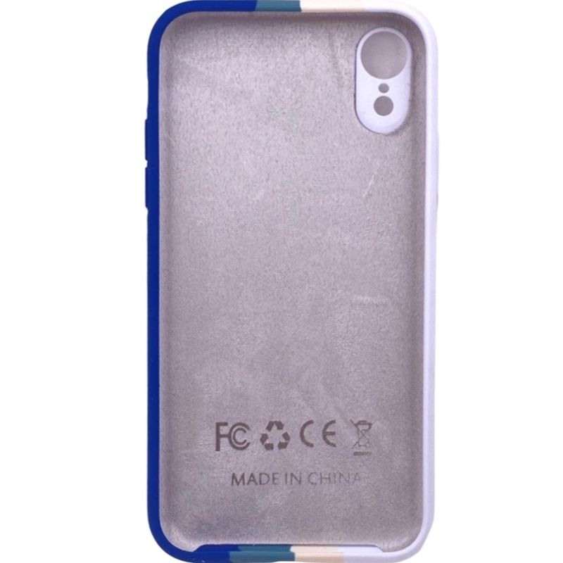 Capa Autêntica Colorful - Branco/Azul p/ IPhone XR