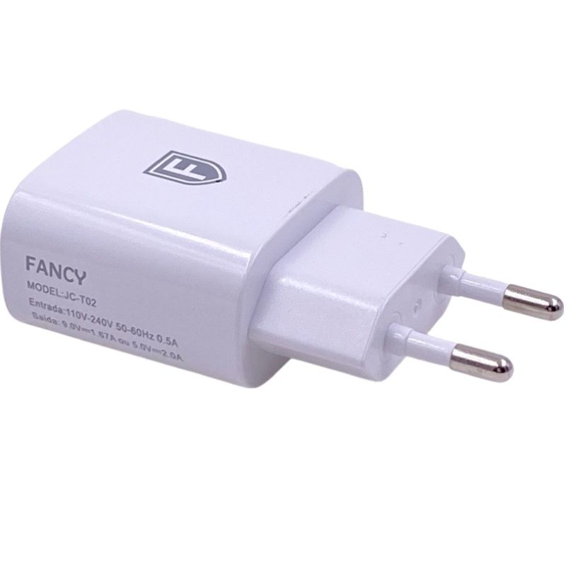 Carregador de Parede Universal Usb Turbo QC2.0 Fancy JC-T02 - Branco