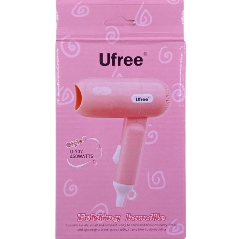 Mini Secador de Cabelo Ufree U-737 110V - Rosa