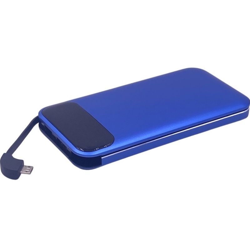 Bateria Extra Portátil Universal Power Bank Gold Luthor Usb - MP-D001 - 10000mAh - Azul Royal