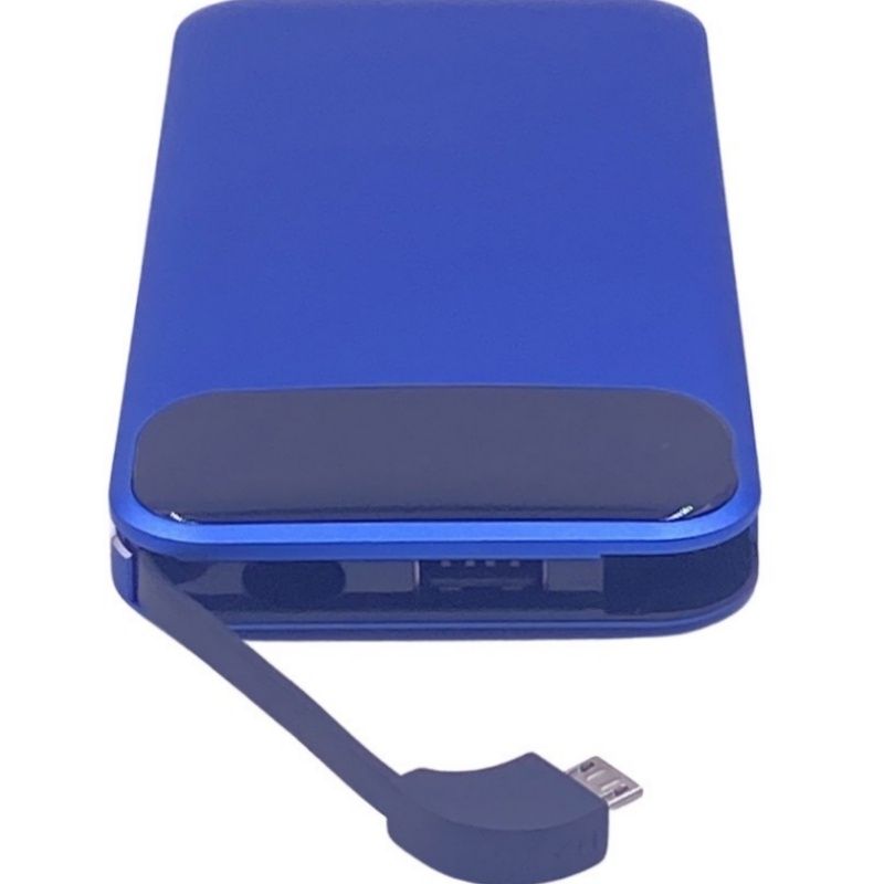 Bateria Extra Portátil Universal Power Bank Gold Luthor Usb - MP-D001 - 10000mAh - Azul Royal