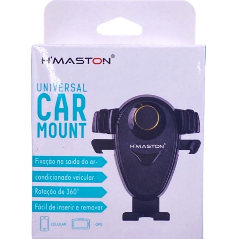 Suporte Veicular *Universal* H'Maston CJ-701 - Preto c/ Amarelo