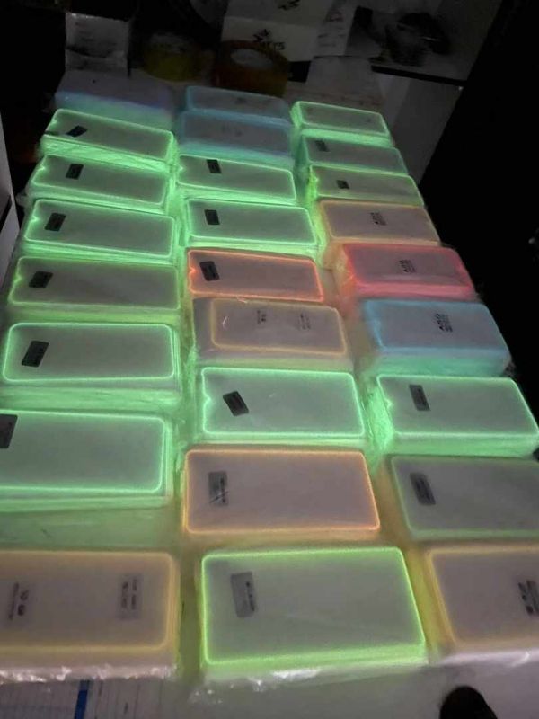 Película de Vidro Temperado para IPhone Borda Neon - Pink