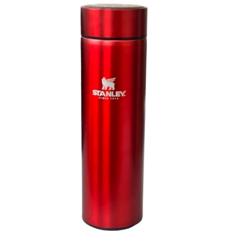 Garrafa Térmica 500ml T&Z c/ Sensor De Temperatura Em Led Touch - Vermelho