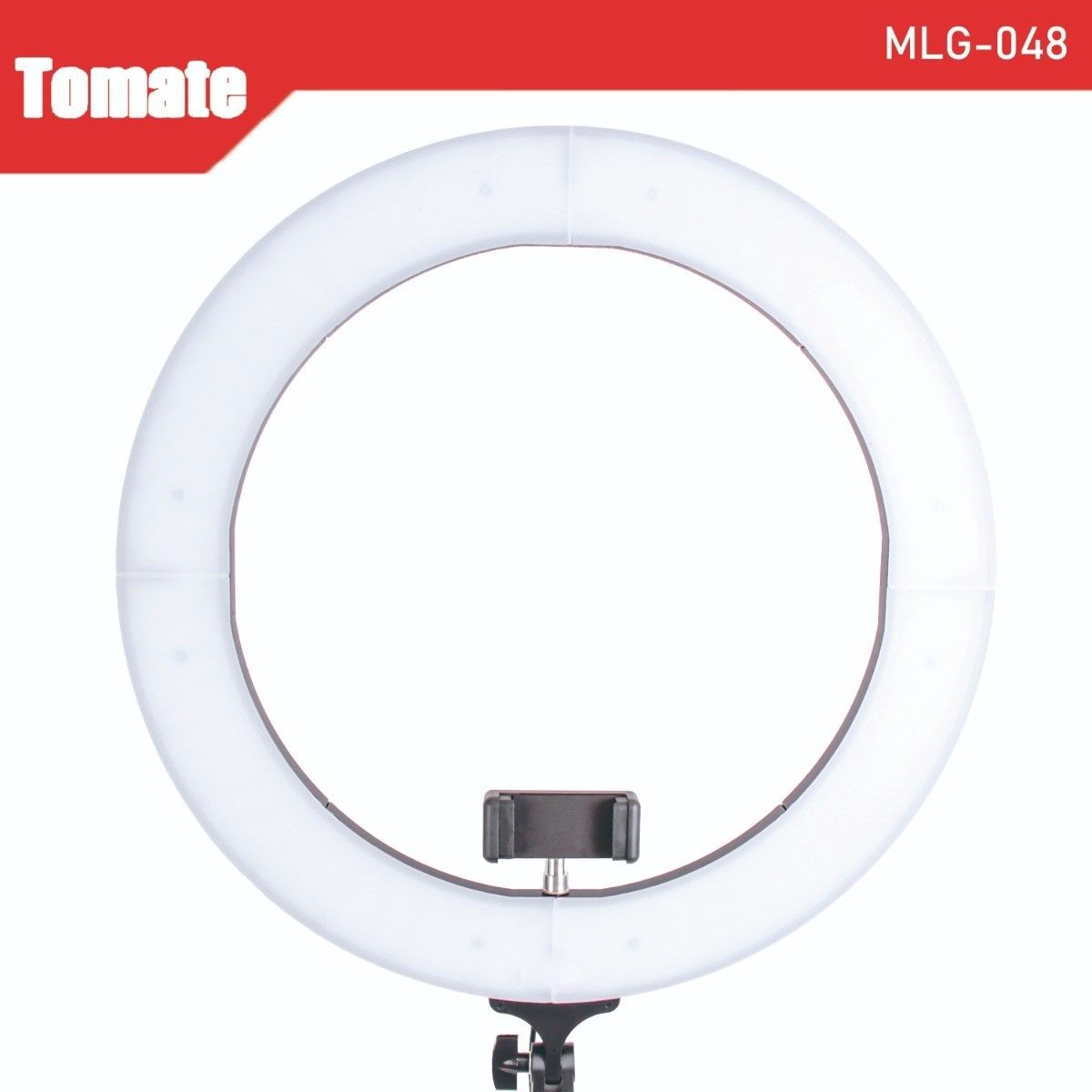 Ring Light GG com Tripé e Suporte Tomate - Iluminador de Led 