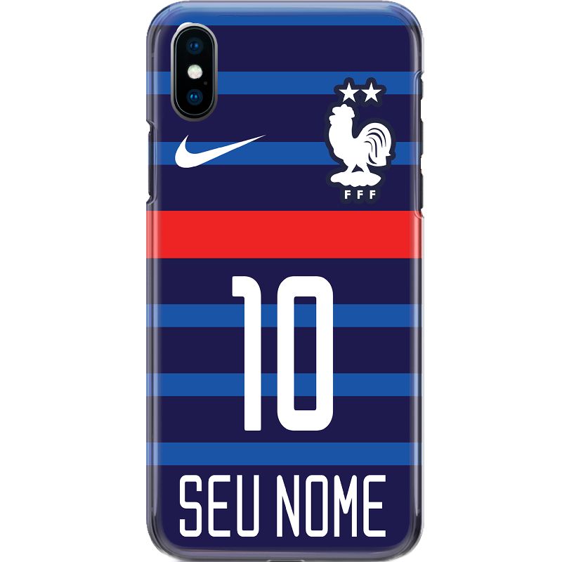 Capa Silicone NetCase Chapada Nome Copa Oficial França 10