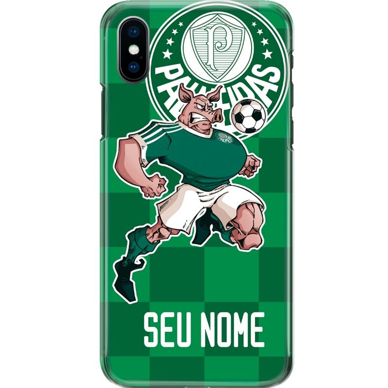 Capa Silicone NetCase Chapada Nome Coleção Times Brasileiros - Mascote Porco