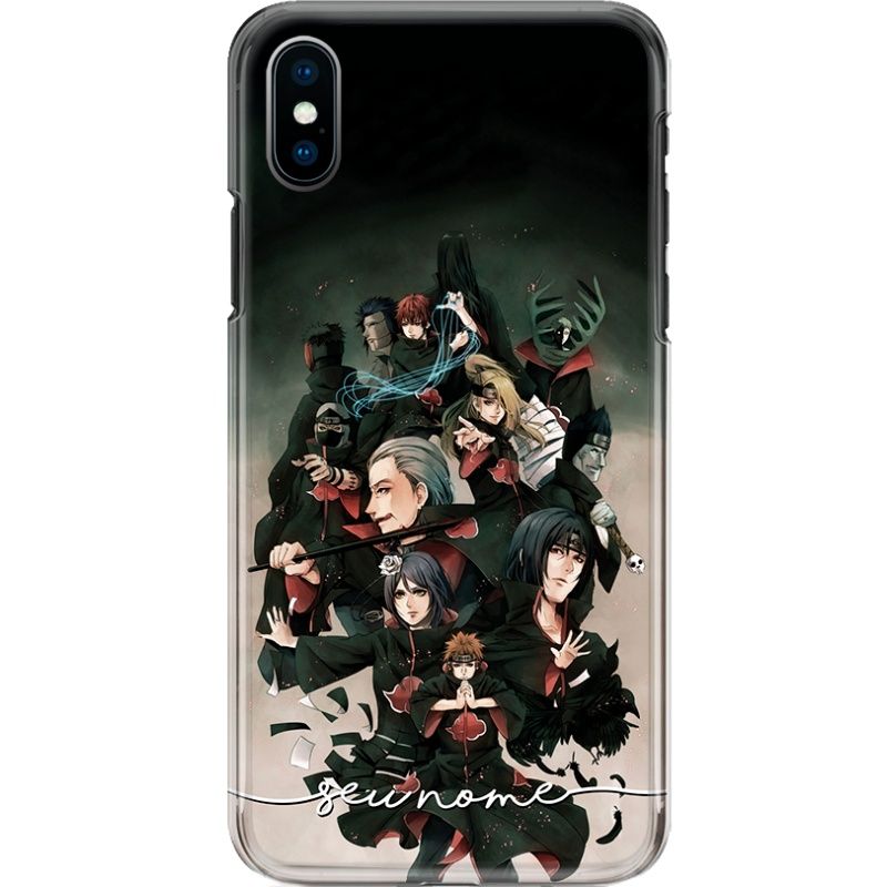 Capa Silicone NetCase Chapada Nome Coleção Naruto - Clã Akatsuki