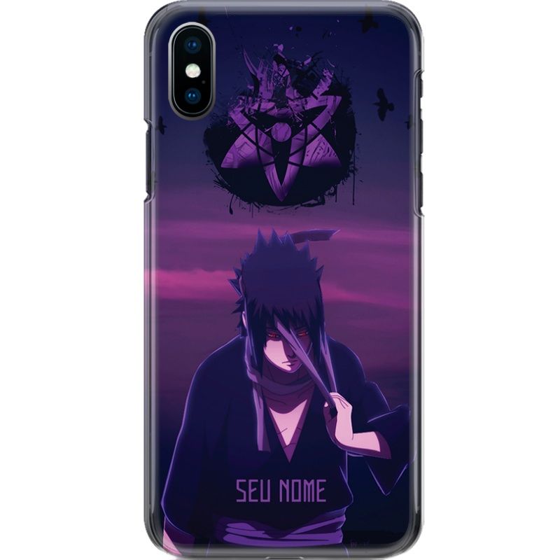 Capa Silicone NetCase Chapada Nome Coleção Naruto - Sasuke Uchiha