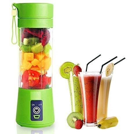 Mini Liquidificador Portátil 380ml - 2000mAh - Verde
