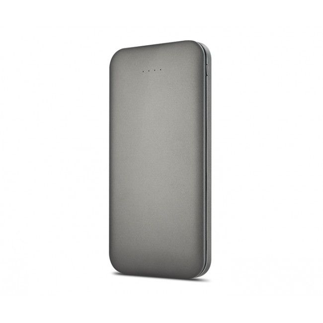 Bateria Extra Portátil Universal Power Bank Slim Kimaster Dual Usb - PN168 - 8000mAh - Grafite