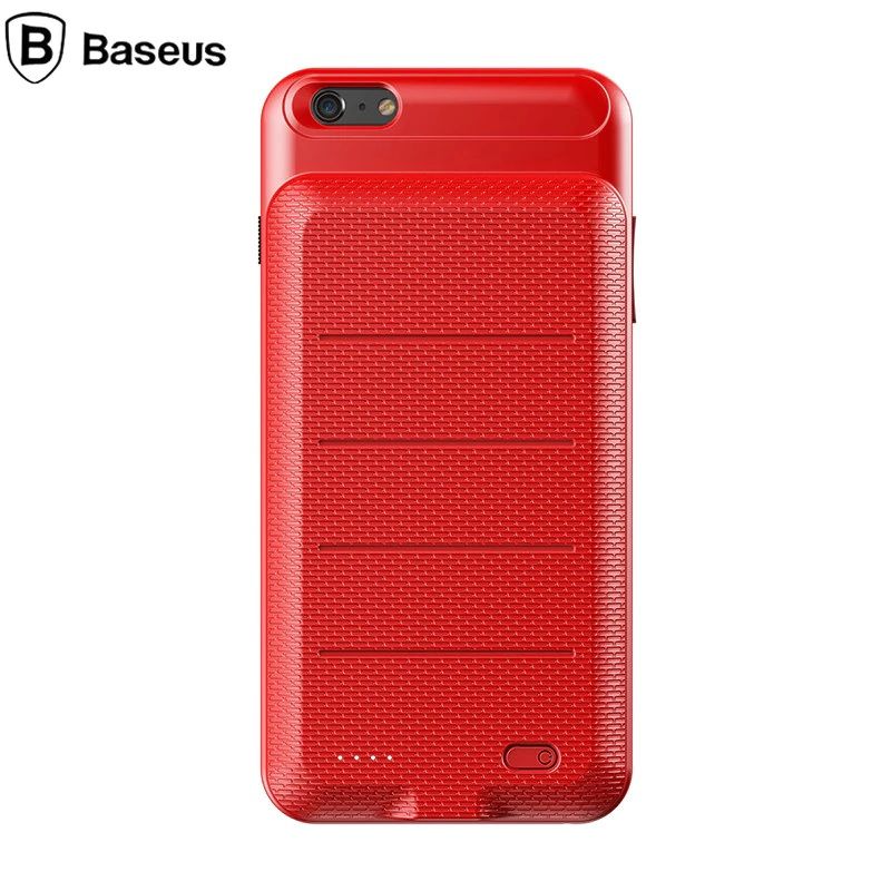 Capa Carregadora Ample Backpack Baseus para IPhone 6/6S - 2500mAh - Vermelho